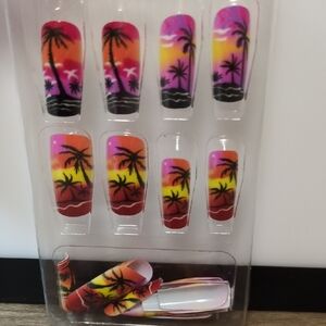 Tropical Sunset Nail Wraps